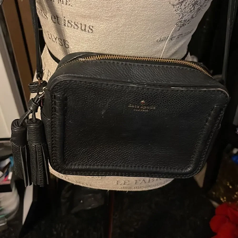 Kate Spade Kingston Drive Arla leather crossbody purse/bag pocketbook black